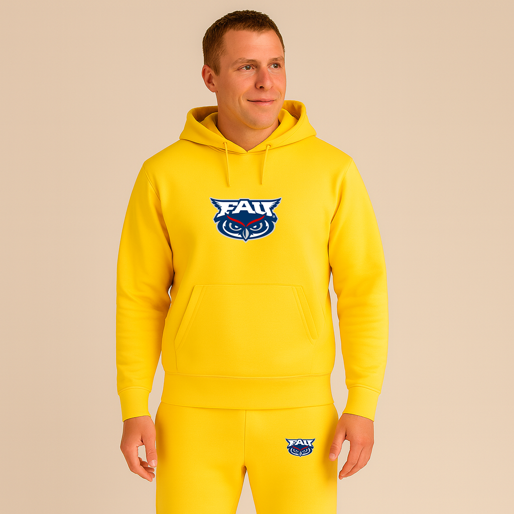 Men's Florida Atlantic Owls Logo Hoodie Joggers Set