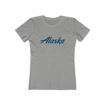 Women's Alaska Airlines Round Neck Cotton T-Shirt