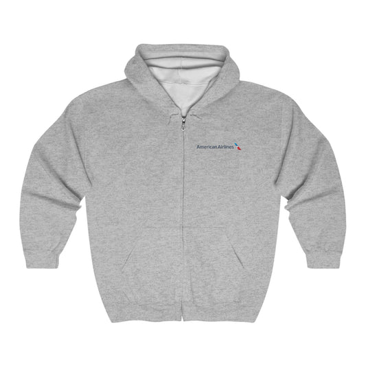 Unisex American Airlines Heavy Blend™ Full Zip Hooded Sweatshirt