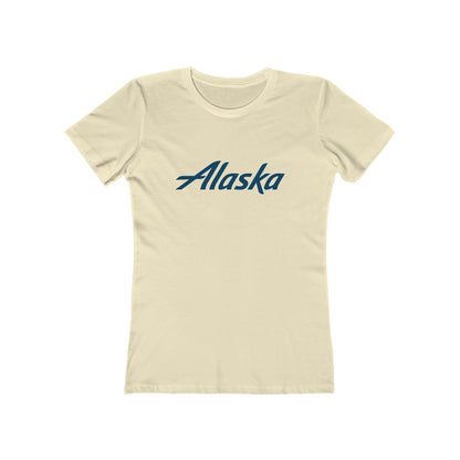 Women's Alaska Airlines Round Neck Cotton T-Shirt