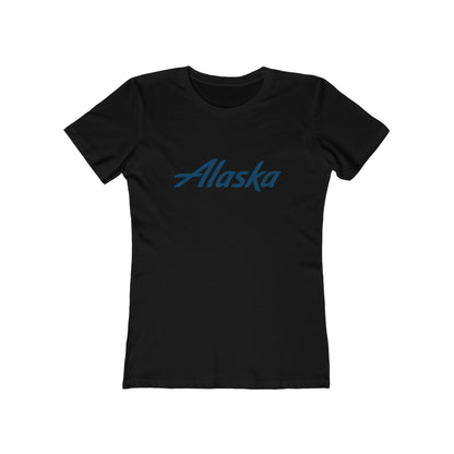 Women's Alaska Airlines Round Neck Cotton T-Shirt