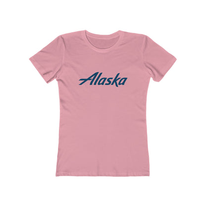 Women's Alaska Airlines Round Neck Cotton T-Shirt