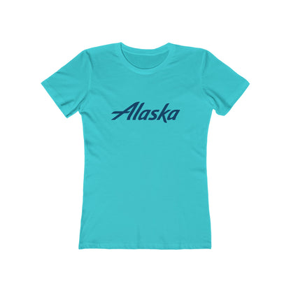 Women's Alaska Airlines Round Neck Cotton T-Shirt