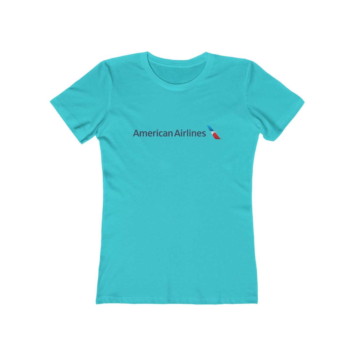 Women's American Airlines Round Neck Cotton T-Shirt