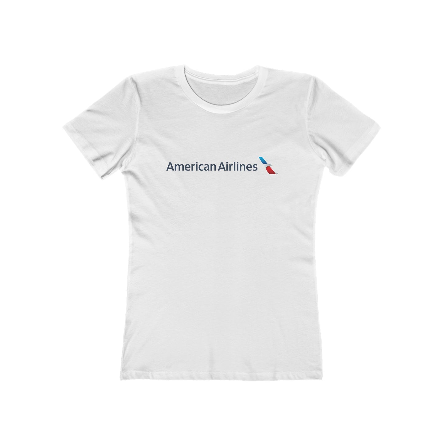 Women's American Airlines Round Neck Cotton T-Shirt