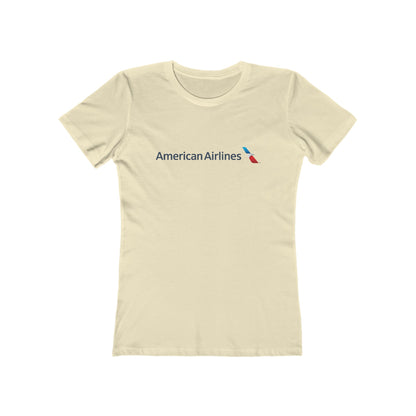 Women's American Airlines Round Neck Cotton T-Shirt