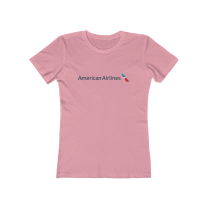 Women's American Airlines Round Neck Cotton T-Shirt