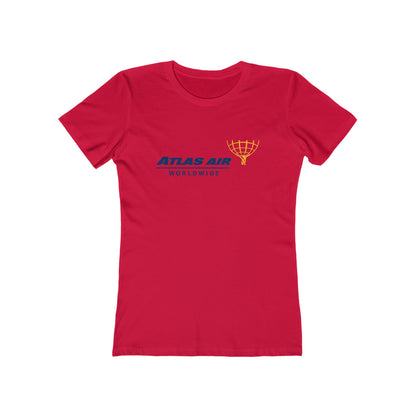 Women's Atlas Air Worldwide Round Neck Cotton T-Shirt