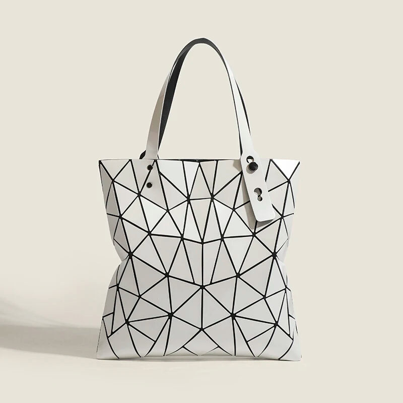 Geometric Pattern Tote Bag for Women with Adjustable Handles and Modern Design