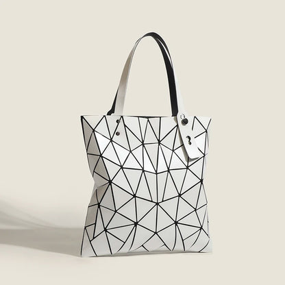 Geometric Pattern Tote Bag for Women with Adjustable Handles and Modern Design