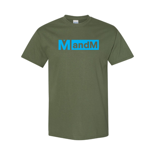 Men's MandM   Logo Cotton T-Shirt