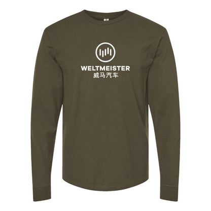 Men's Weltmeister Logo  Cotton Long Sleeve T-Shirt