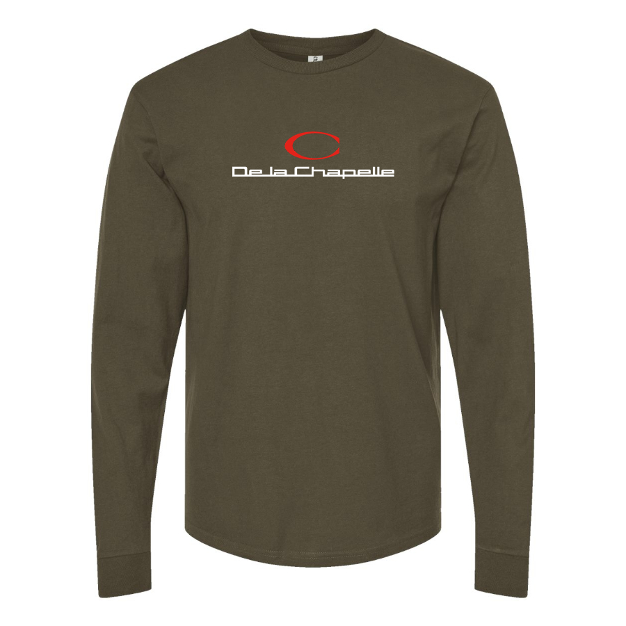 Men's De La Chapelle  Logo Cotton Long Sleeve T-Shirt