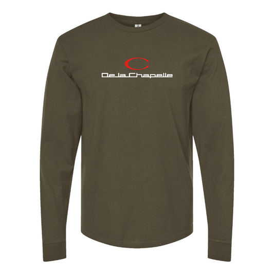 Men's De La Chapelle  Logo Cotton Long Sleeve T-Shirt