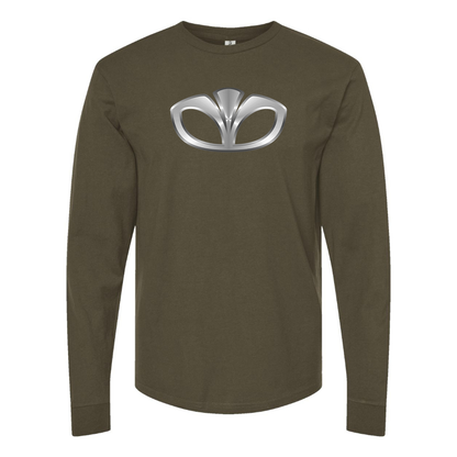 Men's Daewoo Logo Cotton Long Sleeve T-Shirt