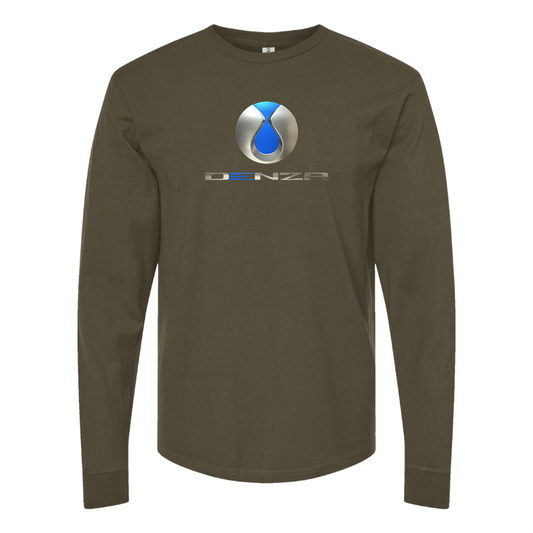 Men's Denza Logo Cotton Long Sleeve T-Shirt