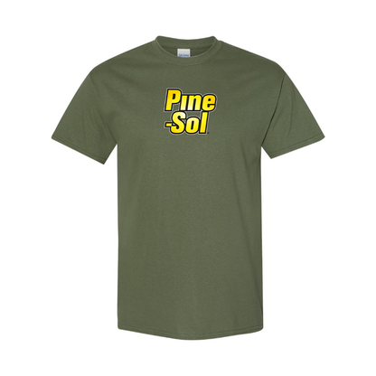 Men's Pine Sol Logo Cotton T-Shirt