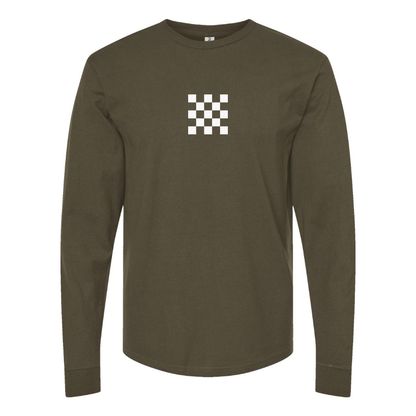Men's Checker Motors Corporation Logo Long Sleeve T-Shirt