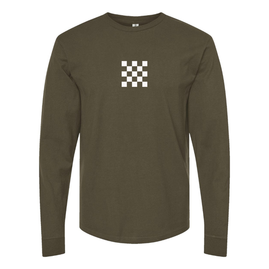 Men's Checker Motors Corporation Logo Long Sleeve T-Shirt
