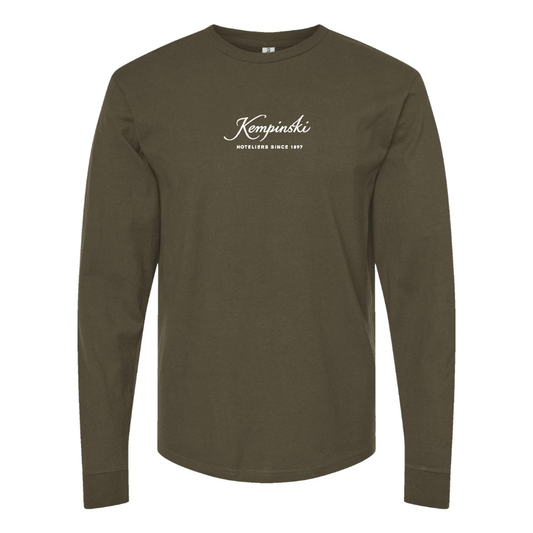 Men's Kempinski Logo  Cotton Long Sleeve T-Shirt
