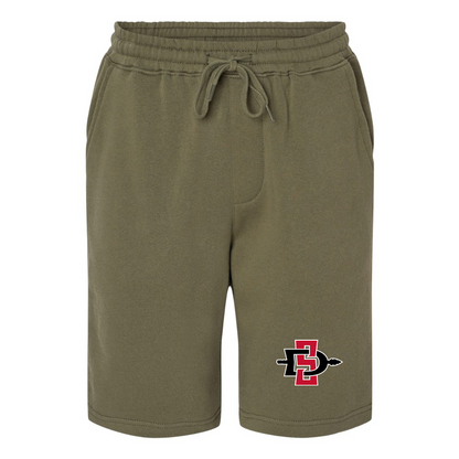 Men's San Diego State Aztecs Logo Independent Trading Co Midweight Fleece Shorts