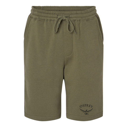 Men's Osprey Black Independent Trading Co Midweight Fleece Shorts