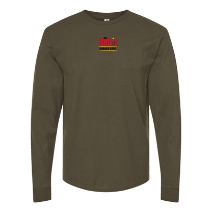 Men's The Habit Burger Grill Logo Long Sleeve T-Shirt