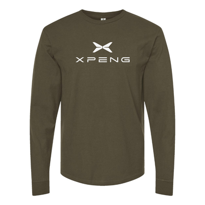 Men's XPeng Logo Cotton Long Sleeve T-Shirt