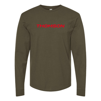 Men's Thomson Logo Cotton Long Sleeve T-Shirt