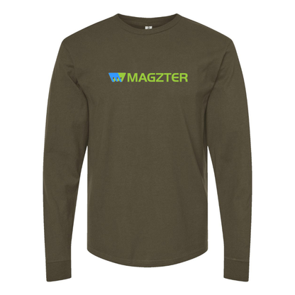 Men's MAGZTER Logo Cotton Long Sleeve T-Shirt