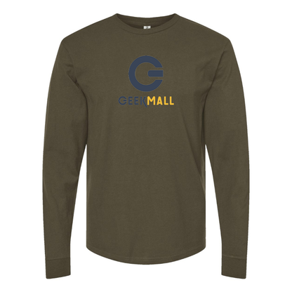 Men's Geekmall Logo  Cotton Long Sleeve T-Shirt