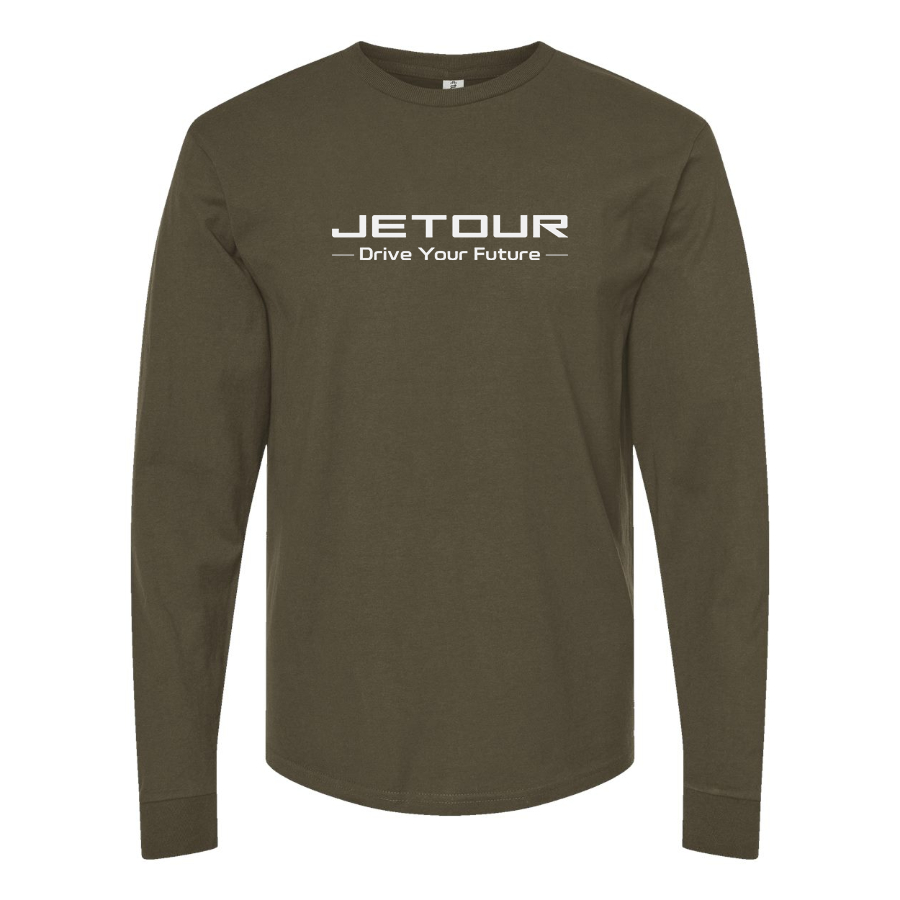 Men's Jetour  Logo Cotton Long Sleeve T-Shirt