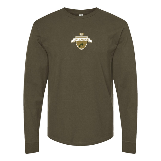 Men's Aaglander Logo Cotton Long Sleeve T-Shirt