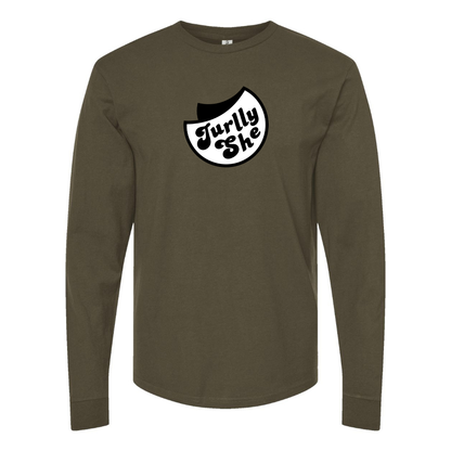 Men's Jurllyshe Logo Cotton Long Sleeve T-Shirt