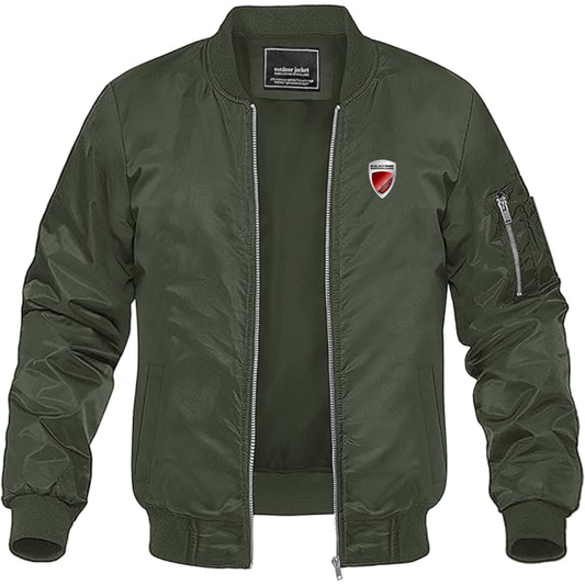 Men's  Keating-Supercars Logo Lightweight Bomber Jacket Windbreaker Softshell Varsity Jacket Coat