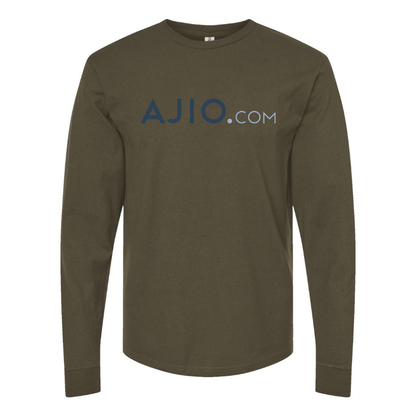 Men's Ajio Logo Cotton Long Sleeve T-Shirt