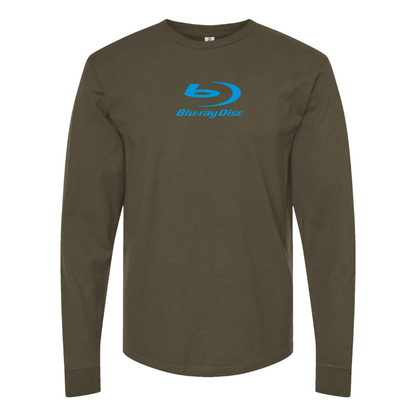Men's  Blu-ray Disc Logo  Cotton Long Sleeve T-Shirt