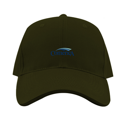 Comerica  Logo  Dad Baseball Cap Hat