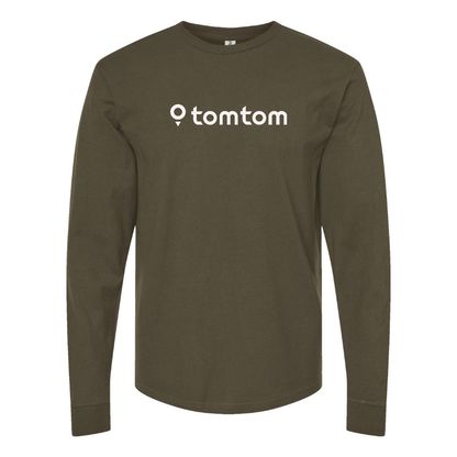 Men's TomTom Logo Cotton Long Sleeve T-Shirt