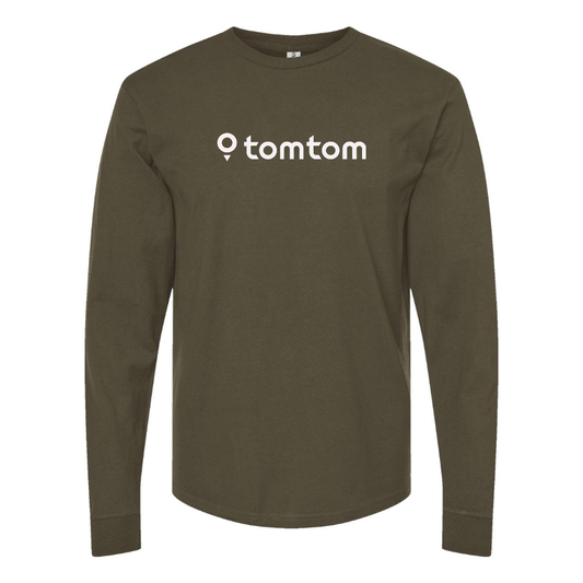 Men's TomTom Logo Cotton Long Sleeve T-Shirt