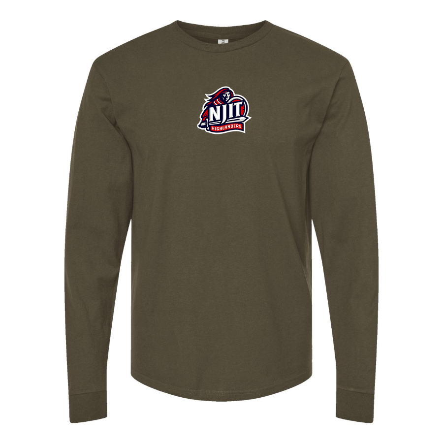 Men's NJIT Highlanders Logo  Cotton Long Sleeve T-Shirt