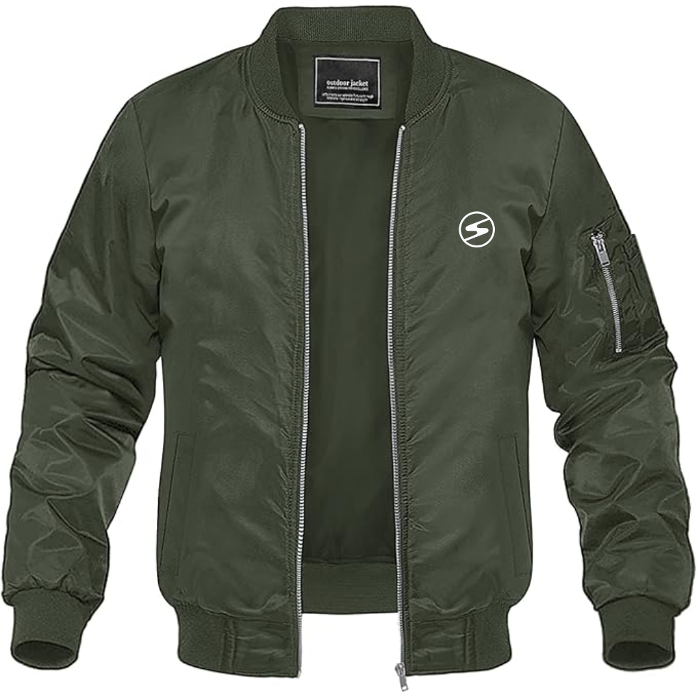 Men's Sachsenring Logo Lightweight Bomber Jacket Windbreaker Softshell Varsity Jacket Coat