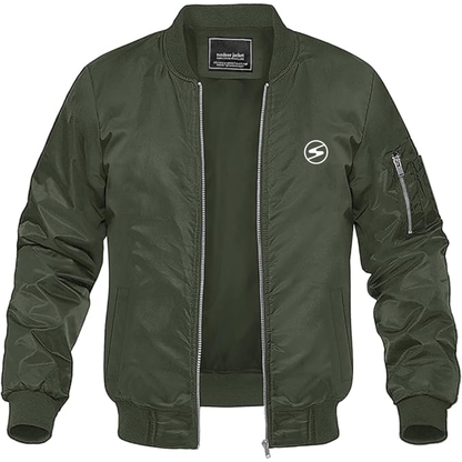 Men's Sachsenring Logo Lightweight Bomber Jacket Windbreaker Softshell Varsity Jacket Coat