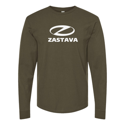 Men's Zastava Logo  Cotton Long Sleeve T-Shirt