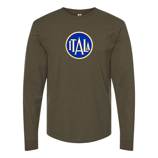 Men's  Itala Logo Cotton Long Sleeve T-Shirt