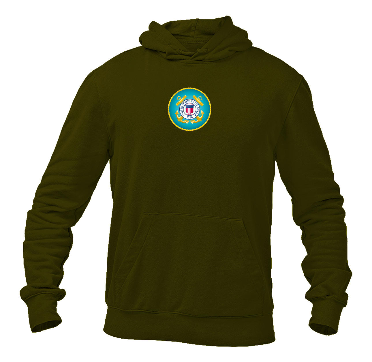 Men's Coast Guard Logo  Pullover Hoodie