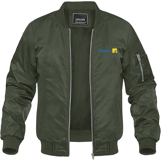 Men's  Flipkart Lightweight Bomber Jacket Windbreaker Softshell Varsity Jacket Coat