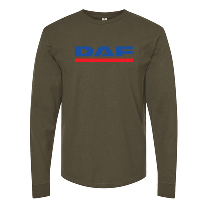 Men's  DAF Logo Cotton Long Sleeve T-Shirt