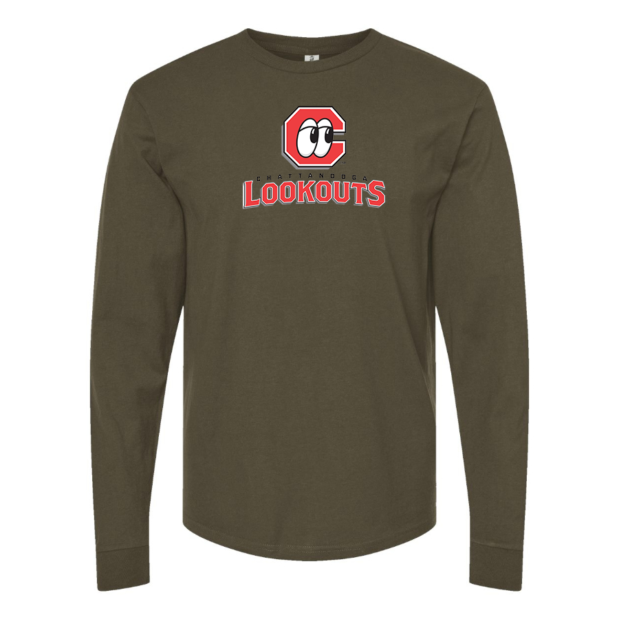 Men's Chattanooga Lookouts  Logo Cotton Long Sleeve T-Shirt