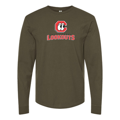 Men's Chattanooga Lookouts  Logo Cotton Long Sleeve T-Shirt